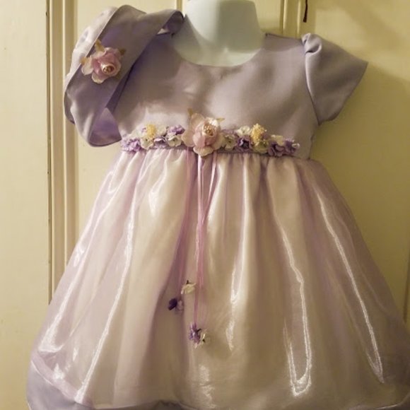 easter dress with matching hat